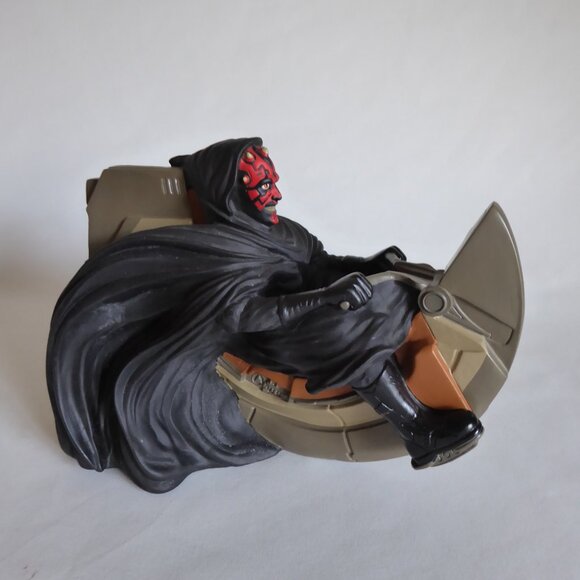 Applause Other - NEW 1999 APPLAUSE BRAND STAR WARS EPISODE 1 DARTH MAUL SITH SPEEDER COIN BANK